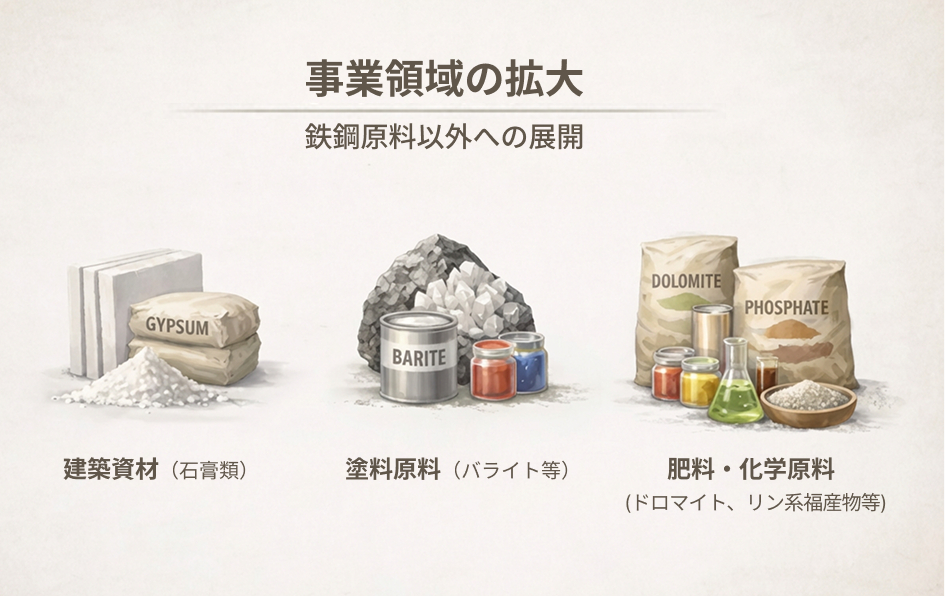 鉄鋼原料以外への事業領域拡大