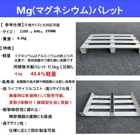 マグネシウムパレット